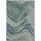 Homeroots 39 x 59 in. Grey or Teal Polypropylene Rug 375238 - alternate 2